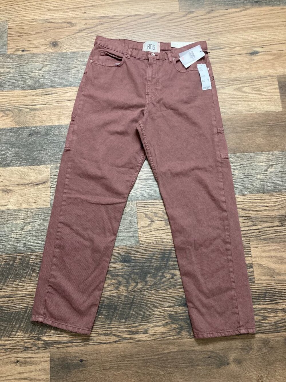 BDG Men's Carpenter Jeans 33x32 Cedar Brown Utility Workwear Pants NWT